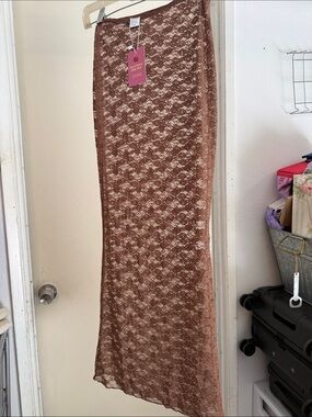 Strawberry Milk Mob Angel Skirt - Brown